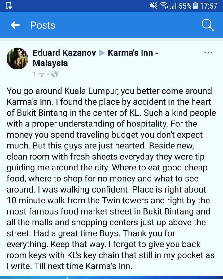 Dong Fang Motel Kuala Lumpur Exterior foto